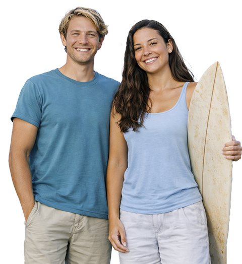Couple at Mooloolaba Beach on the Sunshine Coast